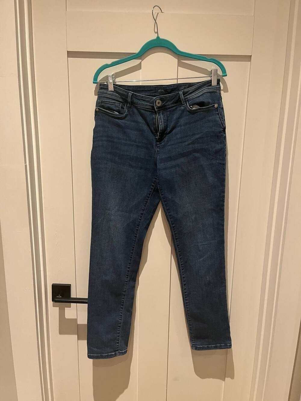 J.Jill Authentic Fit Slim Ankle Jeans in Dark Wash -8